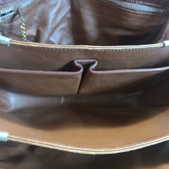 💥SALE Celine Macadam Carriage Rare has COA vintage leather canvas shoulder bag - Picture 6 of 16